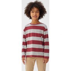 Mango Kids - Longsleeve dziecięcy Rayas 110-164 cm. Brązowe t-shirty chłopięce Mango Kids, bez wzorów, z bawełny, bez rękawów. Za 25,90 zł.