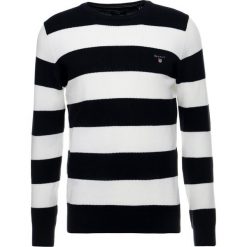 Swetry klasyczne męskie: GANT BARSTRIPE Sweter eggshell
