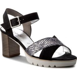 Sandały GABOR - 65.821.16 Nightblue/Jeans. Niebieskie klapki damskie marki Gabor, bez wzorów, z jeansu, bez obcasa, na obcasie. W wyprzedaży za 289,00 zł.