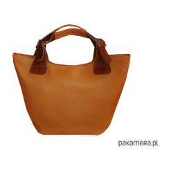 Torebki klasyczne damskie: Skórzana torebka camel