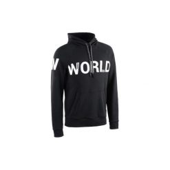 Bluza z kapturem do tańca miejskiego męska. Czarne bluzy męskie DOMYOS, m, bez wzorów, z elastanu, z kapturem, bez rękawów, z kapturem. Za 129,99 zł.