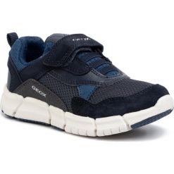 Sneakersy GEOX - J Flexyper B. D J029BD 01422 C0700 M Navy/Avio. Niebieskie trampki chłopięce Geox, bez wzorów, ze skóry, na rzepy. W wyprzedaży za 219,00 zł.
