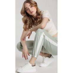 Miętowe Spodnie Feel It Coming. Zielone spodnie damskie Renee, s, z dresówki. Za 59,99 zł.