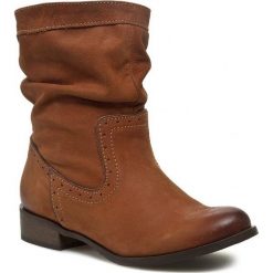 Botki NESSI - 35102 Koniak 92. Brązowe botki damskie skórzane Nessi. W wyprzedaży za 219,00 zł.