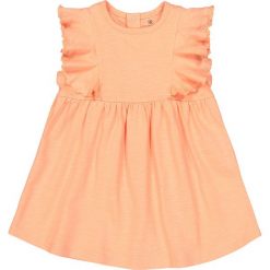 Rozszerzana sukienka z falbankami 1 miesiąc - 3 lata Oeko Tex. Różowe sukienki niemowlęce marki La Redoute Collections, z bawełny, z krótkim rękawem, krótkie, mini. Za 44,06 zł.