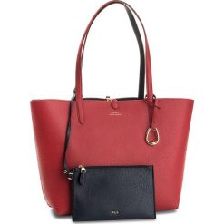 Torebka LAUREN RALPH LAUREN - Merrimack 431697234010 Red/Navy. Czerwone torebki klasyczne damskie marki Lauren Ralph Lauren, bez wzorów, ze skóry ekologicznej, klasyczne, na ramię, duże, bez dodatków. Za 789,90 zł.