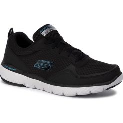 Buty SKECHERS - Flex Advantage 3.0 52954/BLK Black. Czarne buty sportowe męskie Skechers, ze skóry, bez zapięcia, na fitness i siłownię. Za 259,00 zł.