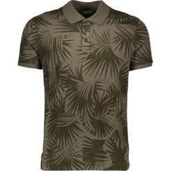 Koszulka polo w kolorze brązowym. Pomarańczowe koszulki męskie Benetton, s, bez wzorów, z bawełny, polo, bez rękawów. W wyprzedaży za 55,95 zł.