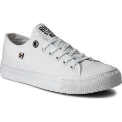 Trampki BIG STAR - AA274010 White. Białe półbuty damskie BIG STAR, bez wzorów, z gumy, bez zapięcia. W wyprzedaży za 89,00 zł.