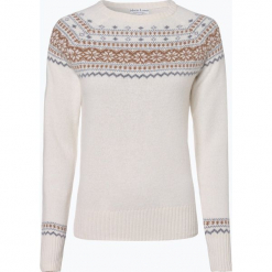 Marie Lund - Sweter damski, beżowy. Brązowe swetry klasyczne damskie Marie Lund, l, z wełny. Za 179,95 zł.