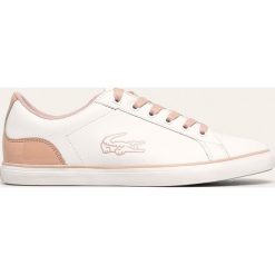 Lacoste - Buty Lerond. Białe buty sportowe damskie Lacoste, bez wzorów, z gumy, sportowe. W wyprzedaży za 239,90 zł.