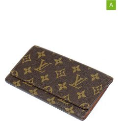Portfele damskie: Portfel „Checkbook Holder Large Slot” w kolorze brązowym – 17 x 9 x 1 cm