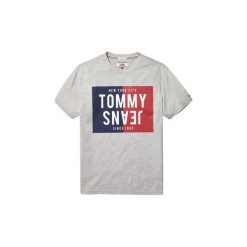 T-shirty z krótkim rękawem Tommy Jeans DM0DM04538 SLIT BOX. Szare t-shirty męskie Tommy Jeans, s, bez wzorów, z jeansu, bez kołnierzyka, krótkie. Za 131,30 zł.