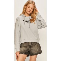 Vans - Bluza. Niebieskie bluzy damskie Vans, s, z nadrukiem, z bawełny, bez rękawów, z kapturem. Za 299,90 zł.