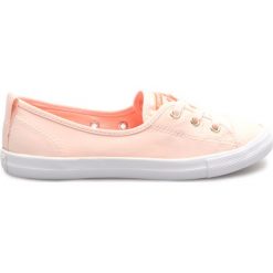 Converse Chuck Taylor Trampki Różowy Beżowy. Różowe trampki i tenisówki damskie Converse, bez wzorów, z materiału, bez zapięcia. Za 292,95 zł.