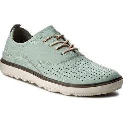 Półbuty MERRELL - Around Town Lace Air J03698 Blue Surf. Zielone półbuty damskie skórzane Merrell, na płaskiej podeszwie. W wyprzedaży za 249,00 zł.