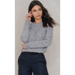 Swetry klasyczne damskie: Rut&Circle Sweter w warkocze Elsa – Grey