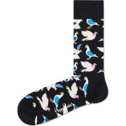 Happy Socks Pigeon Skarpetki Czarny Biały. Czarne skarpetki męskie Happy Socks, bez wzorów, z elastanu. Za 47,95 zł.