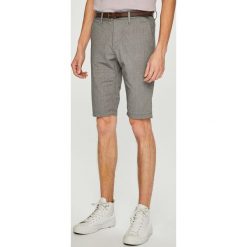 Tom Tailor Denim - Szorty. Szare spodenki i szorty męskie marki TOM TAILOR DENIM, w paski, z bawełny, casualowe. W wyprzedaży za 139,90 zł.