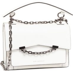 Torebka KARL LAGERFELD - 205W3067 White 100. Białe torebki klasyczne damskie KARL LAGERFELD, bez wzorów, ze skóry, klasyczne, bez dodatków. Za 1669,00 zł.