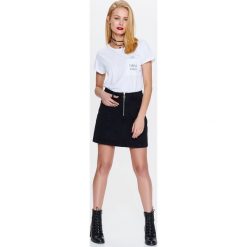 T-shirty damskie: T-SHIRT KRÓTKI RĘKAW DAMSKI Z NADRUKIEM