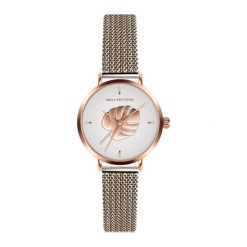 Zegarek "ECJ-2714" w kolorze różowego złota. Różowe, analogowe zegarki damskie Emilly Westwood, złote. W wyprzedaży za 119,95 zł.