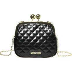 Love Moschino kopertówka damska JC4250-PP08-KA0-000 czarna. Czarne kopertówki damskie Love Moschino, bez wzorów, eleganckie, pikowane, bez dodatków. Za 609,00 zł.