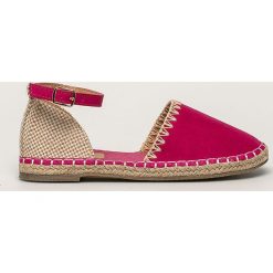 Answear - Espadryle. Czerwone espadryle damskie ANSWEAR, bez wzorów, z gumy, bez obcasa, na obcasie. W wyprzedaży za 69,90 zł.