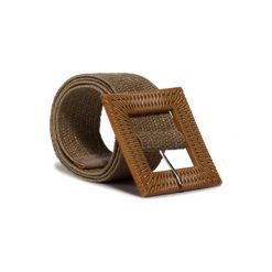 PASEK ACCCESSORIES 1W2-001-SS20 Beżowy. Brązowe paski damskie ACCCESSORIES, w paski, z tworzywa sztucznego. Za 29,99 zł.
