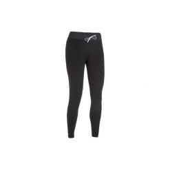 Legginsy UV surfing 500 damskie. Czarne topy damskie OLAIAN, s, bez wzorów, z elastanu, sportowe, bez kołnierzyka. Za 59,99 zł.
