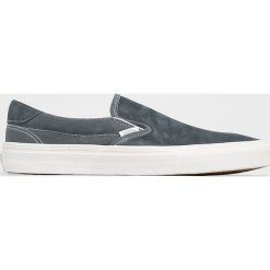 Vans - Tenisówki Slip-On 59. Szare trampki męskie Vans, bez wzorów, ze skóry, bez zapięcia. Za 299,90 zł.