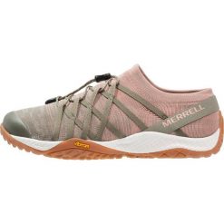 Merrell TRAIL GLOVE 4 KNIT Obuwie do biegania neutralne sediment. Zielone buty do biegania damskie marki Merrell, z gumy. Za 419,00 zł.