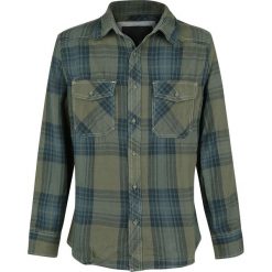 Brandit Checkshirt Koszula zielony/niebieski. Niebieskie koszule męskie marki Brandit, xl, z długim rękawem. Za 144,90 zł.