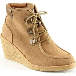 Botki damskie lity: Botki w kolorze khaki