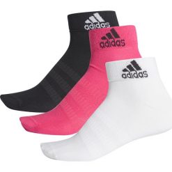Adidas Performance 3-pack Skarpetki Czarny Różowy Biały. Różowe skarpetki męskie z elastanu. Za 44,95 zł.