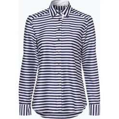 Eterna Comfort Fit - Bluzka damska, niebieski. Niebieskie bluzki damskie marki Eterna Comfort Fit, s, w paski, z bawełny, eleganckie, bez kołnierzyka, bez rękawów. Za 349,95 zł.