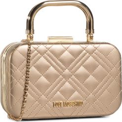 Torebka LOVE MOSCHINO - JC4304PP0BKA0901 Oro. Żółte torebki klasyczne damskie Love Moschino, bez wzorów, ze skóry ekologicznej, wizytowe, na ramię, bez dodatków. Za 729,00 zł.