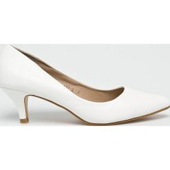 Answear - Czółenka Lily Shoes. Czarne czółenka damskie ANSWEAR, bez wzorów, z materiału, bez obcasa, na obcasie, bez zapięcia. W wyprzedaży za 69,90 zł.