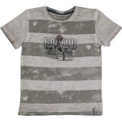 Koszulka "Hunter" w kolorze szarym. Szare t-shirty chłopięce Salt and Pepper, w paski, z bawełny, bez rękawów. W wyprzedaży za 32,95 zł.