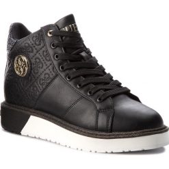 Sneakersy GUESS - FLDBY3 PEL12 BLACK. Czarne sneakersy damskie Guess, z materiału. Za 529,00 zł.
