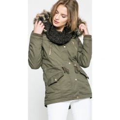 Tally Weijl - Parka. Czarne kurtki damskie TALLY WEIJL, s, bez wzorów, z bawełny, długie. W wyprzedaży za 139,90 zł.