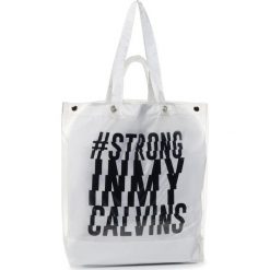 Torebka CALVIN KLEIN PERFORMANCE - Strong Tote Bag 0000PD0124 100. Białe torebki klasyczne damskie Calvin Klein Performance, bez wzorów, z tworzywa sztucznego, klasyczne, bez dodatków. Za 349,00 zł.
