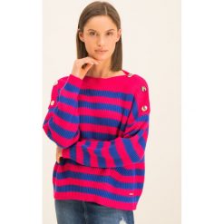Sweter Guess Suzanne W01R85 Z2BB0. Czarne swetry damskie Guess, m, z aplikacjami, z bawełny, klasyczne, bez rękawów, bez kaptura. W wyprzedaży za 269,00 zł.