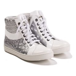 MONNARI BUT0640-M22/ M38 - M38SREBRNY37 - srebrny -. Szare sneakersy damskie Sneakersy, ze skóry. W wyprzedaży za 299,40 zł.
