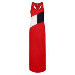 Tommy Hilfiger Clb Tank Dress Tango Dress Red UW0UW01525 -611 (rozmiar L). Czerwone spódniczki damskie TOMMY HILFIGER, l, bez wzorów. W wyprzedaży za 220,00 zł.