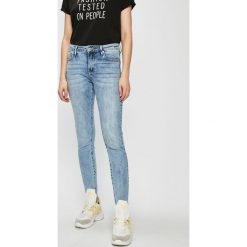 Answear - Jeansy. Niebieskie jeansy damskie ANSWEAR, s, bez wzorów, z elastanu. W wyprzedaży za 69,90 zł.