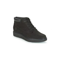 Botki Timberland KENNISTON NELLIE. Czarne botki damskie Timberland, bez obcasa, bez zapięcia. Za 431,20 zł.