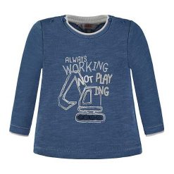 T-shirty chłopięce z długim rękawem: Koszulka w kolorze niebieskim