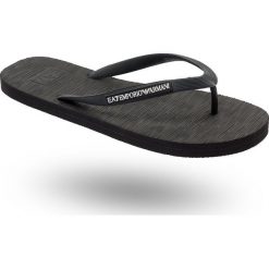 KLAPKI EA7 EMPORIO ARMANI. Czarne kapcie męskie . Za 219,00 zł.