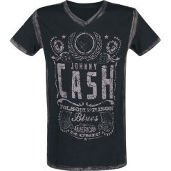 Johnny Cash EMP Signature Collection T-Shirt czarny/brązowy. Pomarańczowe t-shirty męskie marki Johnny Cash, l, z nadrukiem, z dekoltem na plecach. Za 29,90 zł.